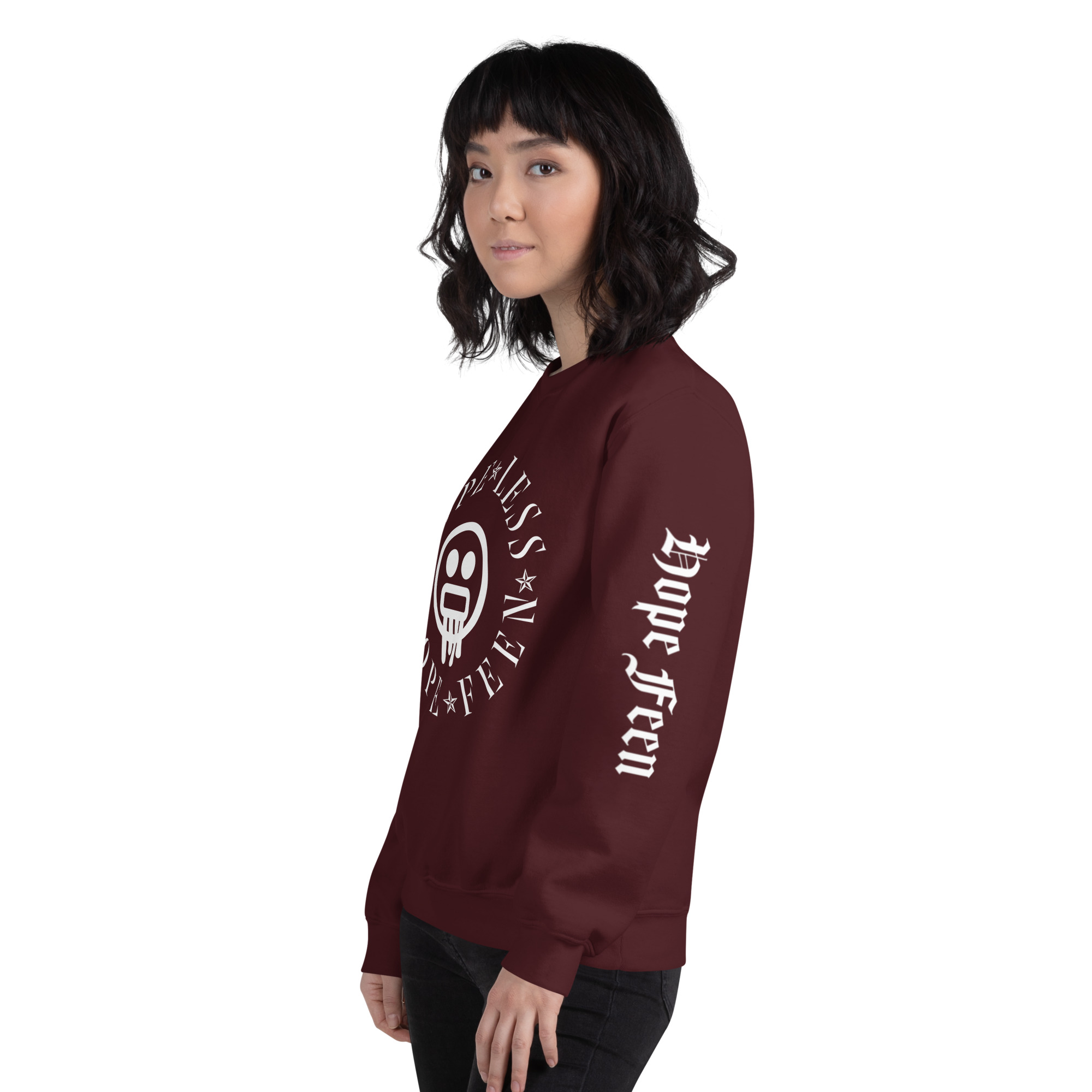 unisex-crew-neck-sweatshirt-maroon-left-front-656d13ec45147.jpg