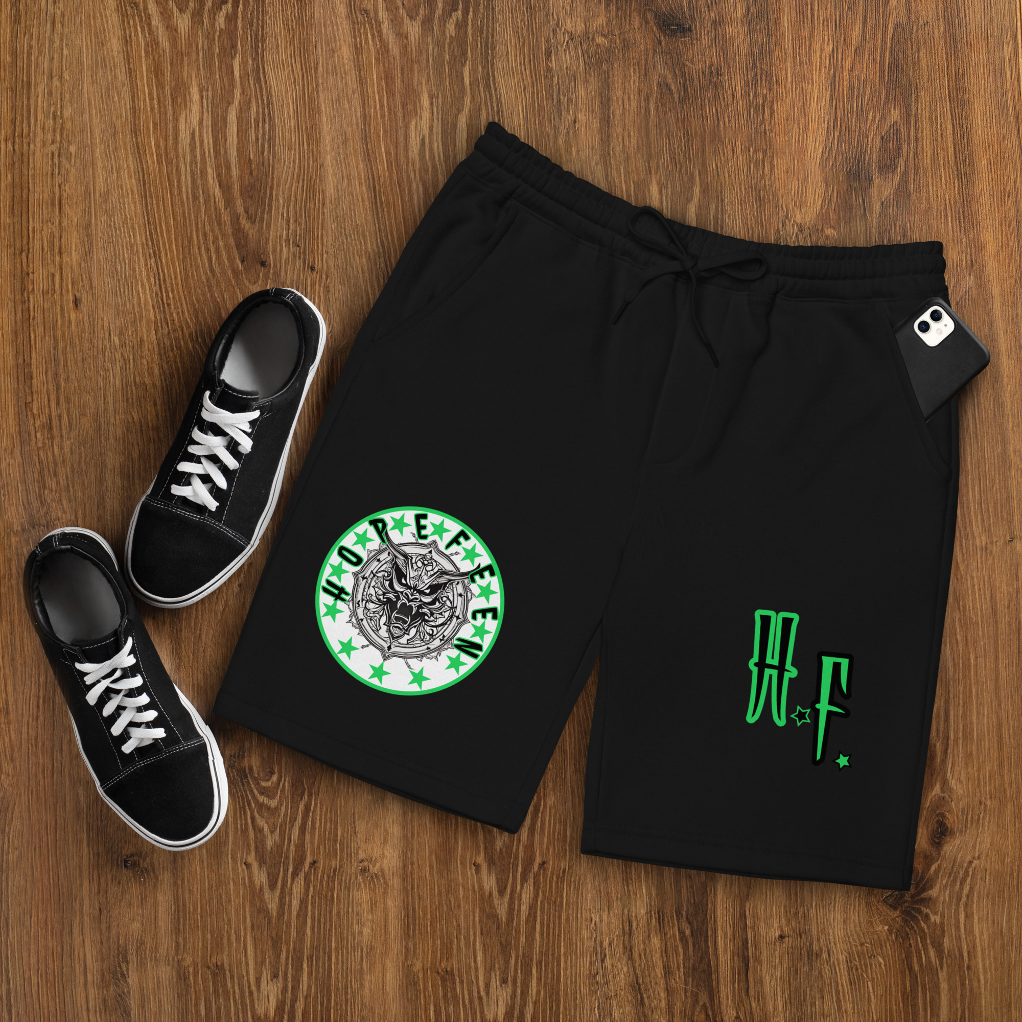 mens-fleece-shorts-black-front-65db5b6453ae2.jpg